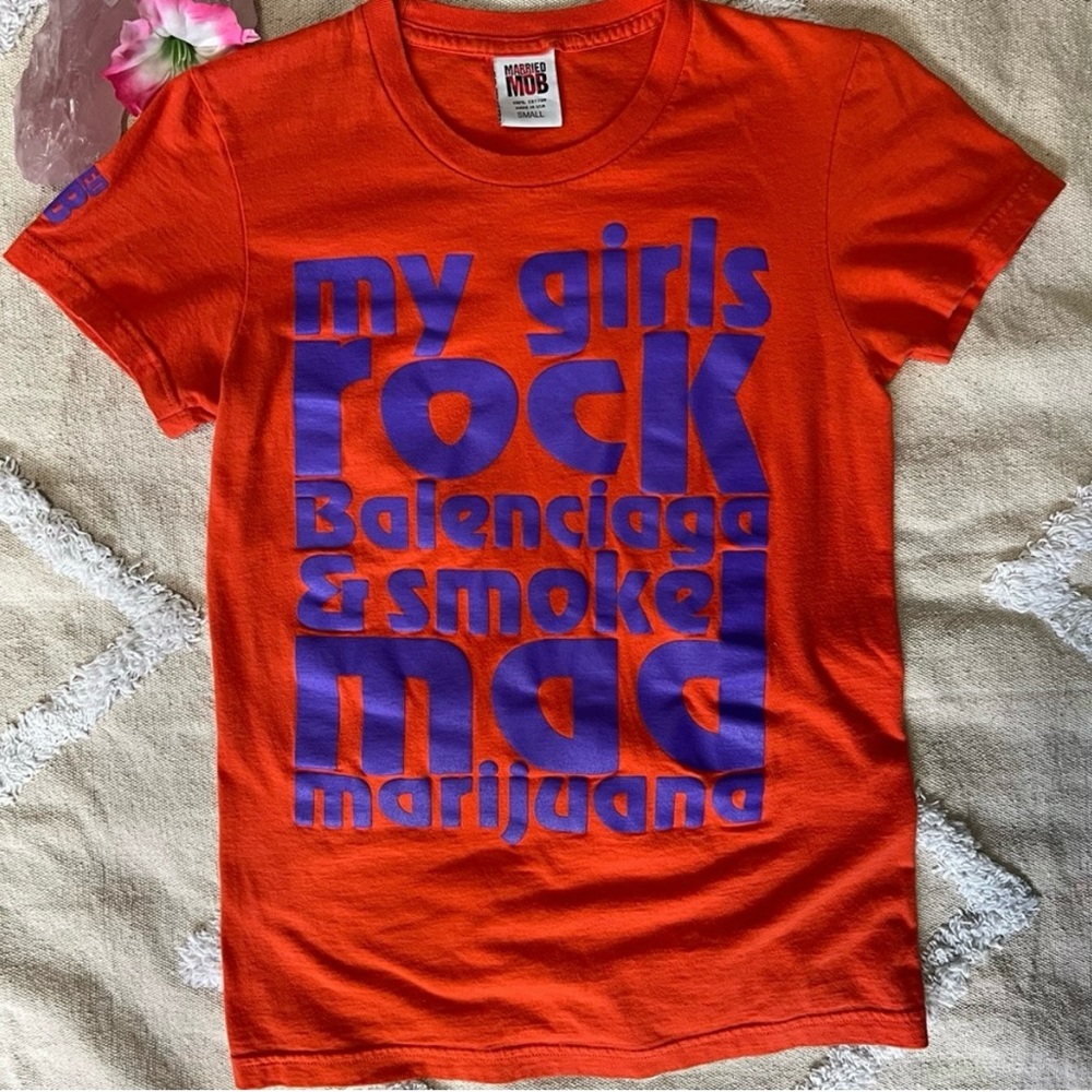 Married To The Mob My Girls Rock Balenciaga Tee Size S